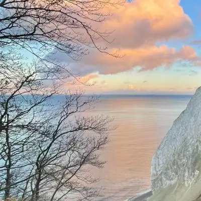 Møns Klint vinter. Foto: Ole Eskling